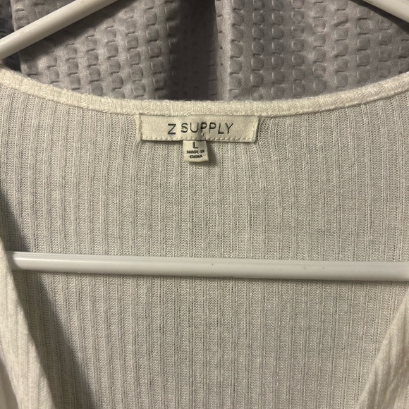 Z supply Cream Twist Front sweater - Picture 2 of 3